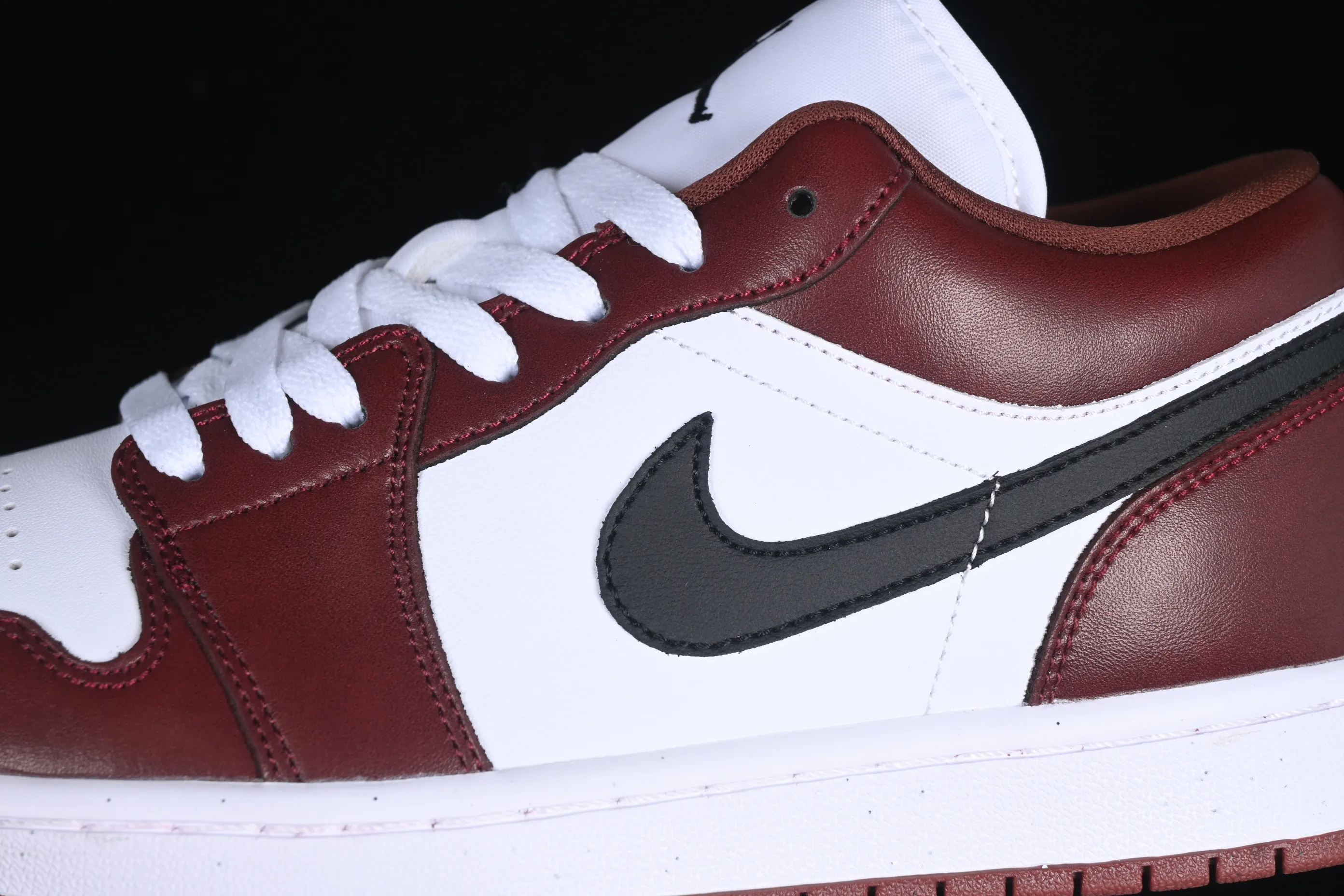 All categories Air Jordan Jordan series basketball shoes Air Jordan 1 Low Air Jordan 1 Low AJ1 Joe 1 white wine red low-top cultural casual sneakers HF3148-102